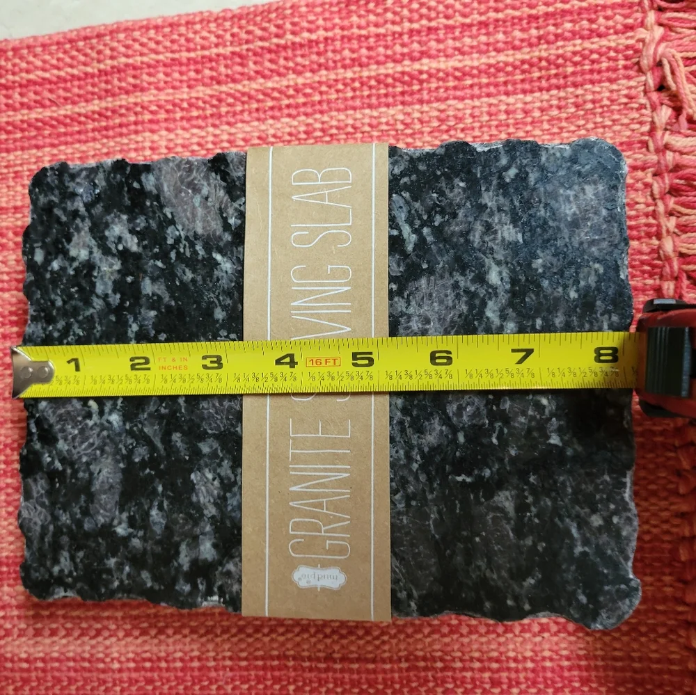 Mud pie Granite serving slab black